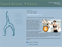 Tablet Screenshot of equilibrium-pilates.com